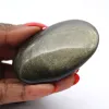 Mexican golden obsidian pebble, compact 75 g piece - 0