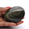Mexican golden obsidian pebble, 100 g polished piece - 0