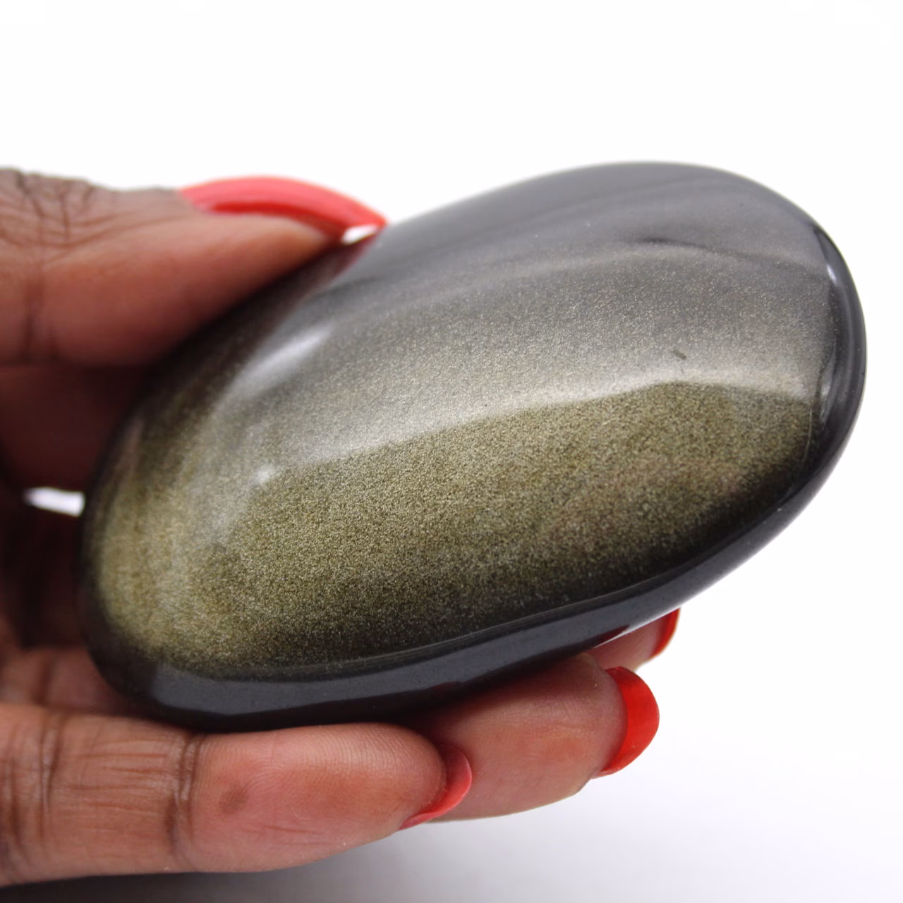 Mexican golden obsidian pebble, 100 g stone