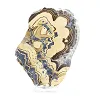 Polish Schalenblende two-tone slice on clear stand - 0