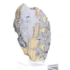 Polish Schalenblende, raw and polished mineral slice - 2