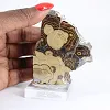 Polish Schalenblende thick slice on acrylic stand - 1