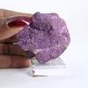 Raw Purpurite from Portugal on stand – Mineral specimen - 1