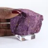 Raw Purpurite specimen from Portugal on stand - 1
