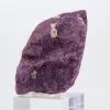 Raw Portuguese Purpurite – Mineralogical specimen on stand - 3