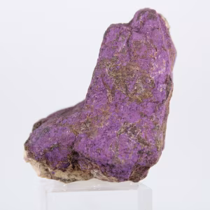 Purpurite from Portugal on stand – Raw natural mineral