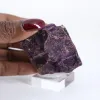 Raw Purpurite from Portugal – Collector's piece on stand - 1