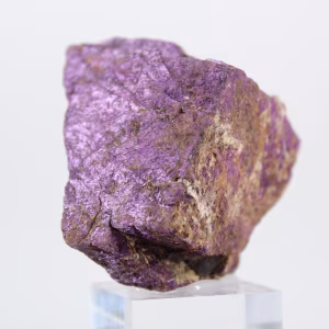 Raw Purpurite from Portugal – Collector's piece on stand