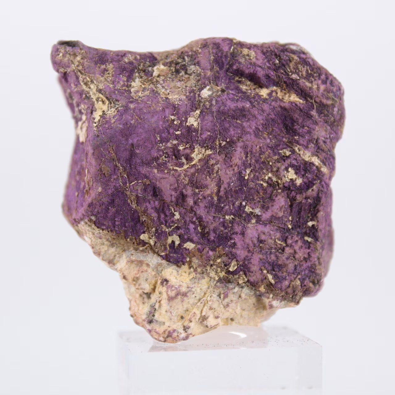 Raw Purpurite from Portugal on stand – Natural specimen