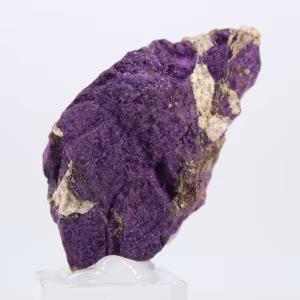 Portuguese Purpurite on stand – Raw mineral sample