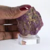 Raw Portuguese Purpurite on stand – Mineralogical piece - 1