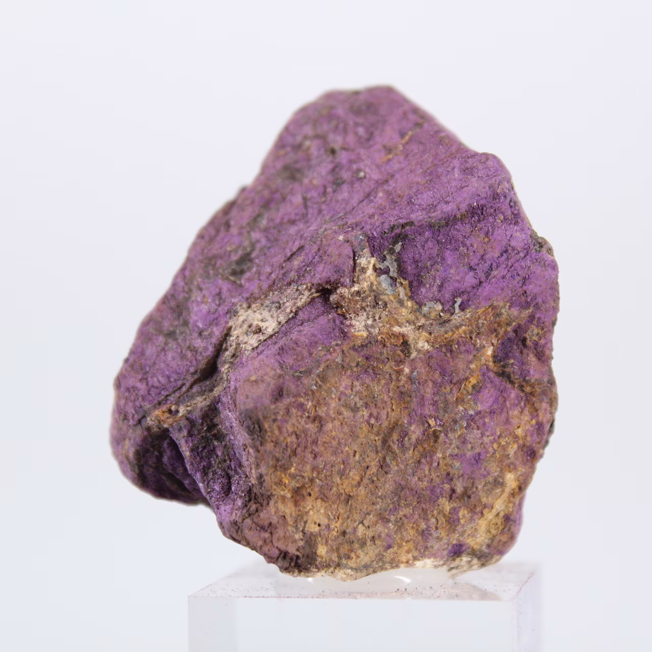 Raw Portuguese Purpurite on stand – Mineralogical piece