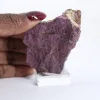 Purpurite from Portugal – Raw collector's rock on stand - 1