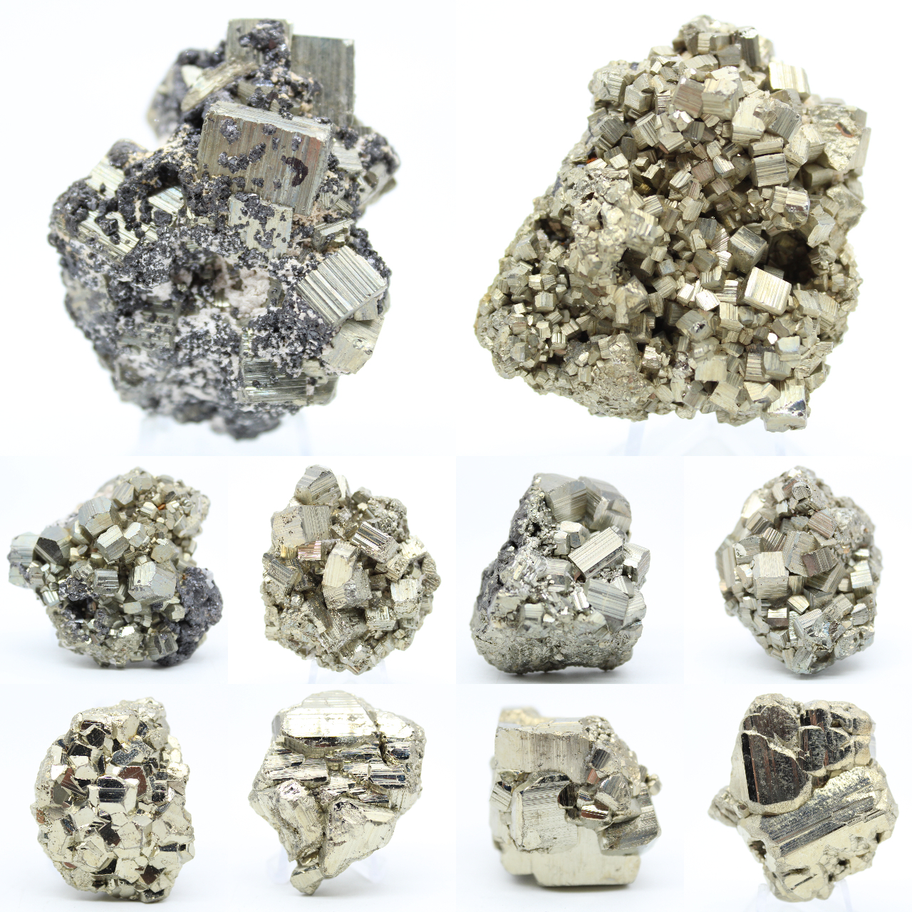 Pyrite crystals